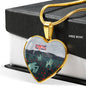 never-disrespect HEART GOLD/SILVER NECKLACE