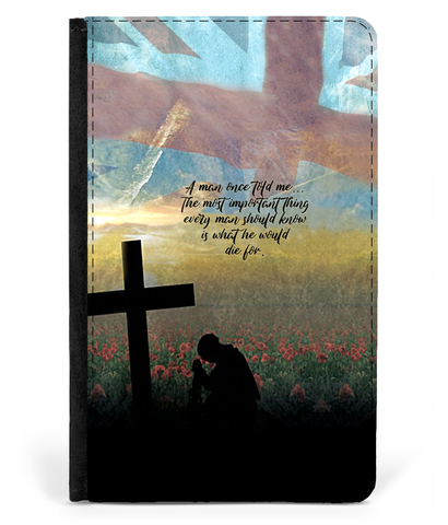 Passport Cover Faux Leather - Men-Die-For-Something