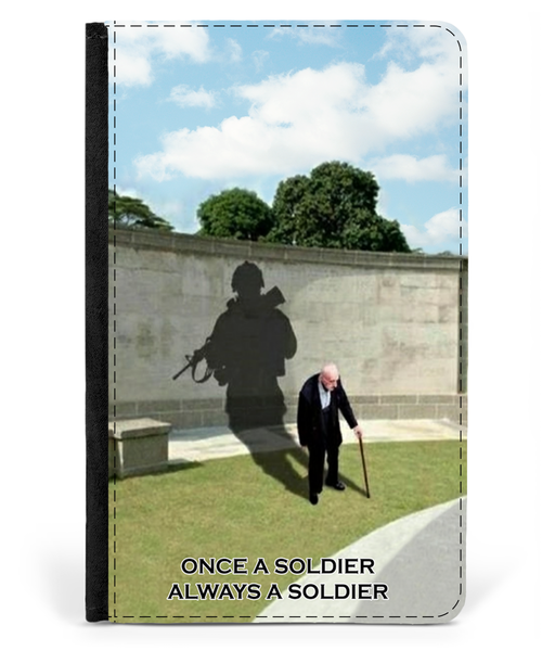 Passport Cover Faux Leather - Once-A-Soldier