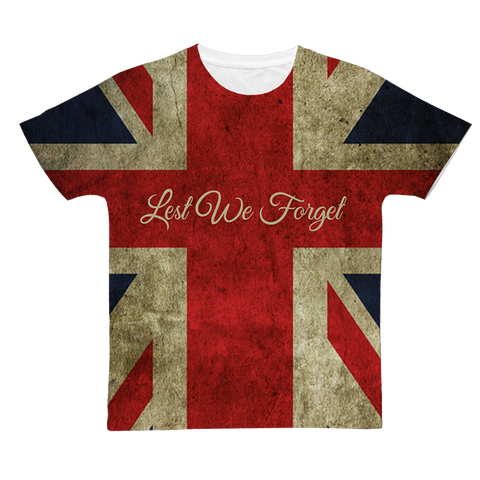 Lest We Forget Classic Sublimation Adult T-Shirt