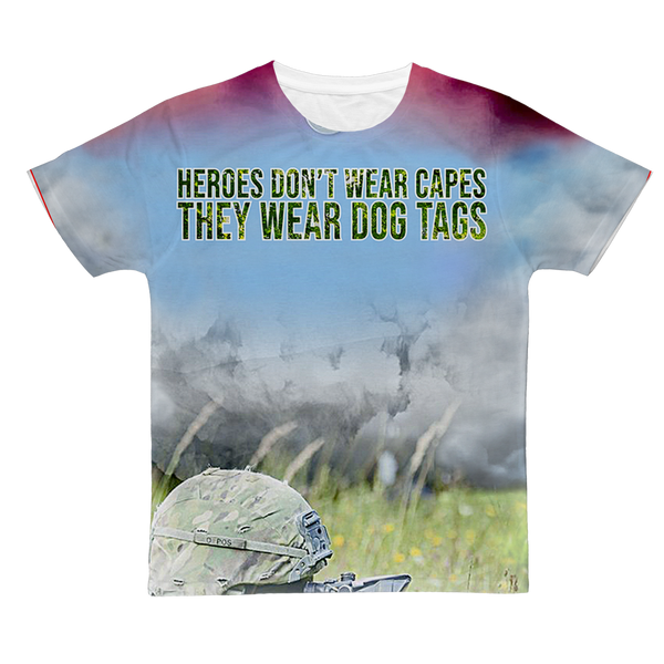Soldier Wear Dogtag Classic Sublimation Adult T-Shirt
