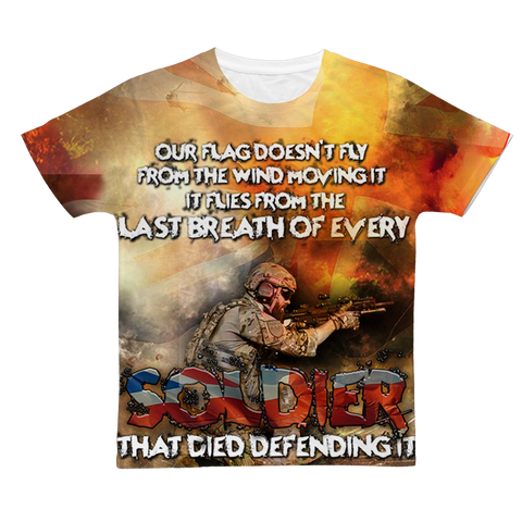 Soldier Last Breath Classic Sublimation Adult T-Shirt
