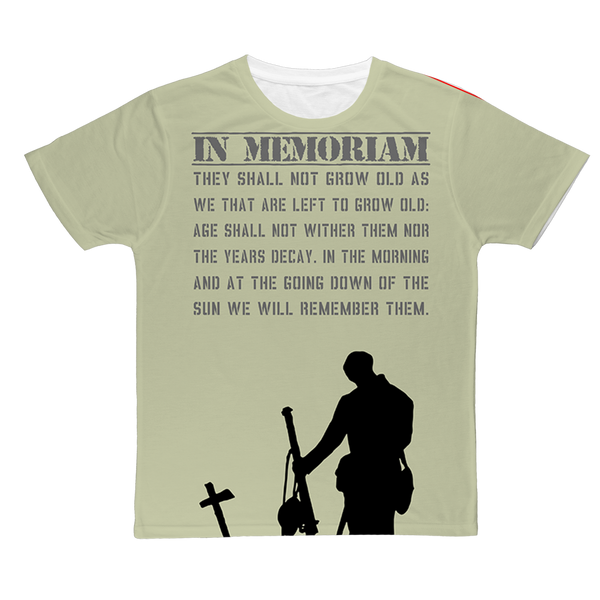 In memoriam Classic Sublimation Adult T-Shirt