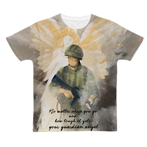 Guardian Angel Classic Sublimation Adult T-Shirt