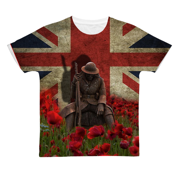Lone Poppy Classic Sublimation Adult T-Shirt