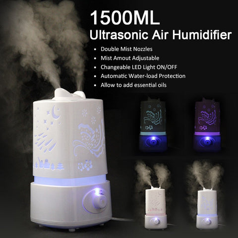 1.5L Ultrasonic Home Aroma Humidifier DS