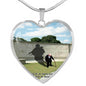 once-a-soldier HEART GOLD/SILVER NECKLACE
