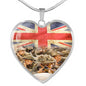 heroes HEART GOLD/SILVER NECKLACE