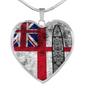 the-white-ensign HEART GOLD/SILVER NECKLACE
