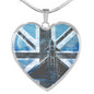 royal-airforce HEART GOLD/SILVER NECKLACE