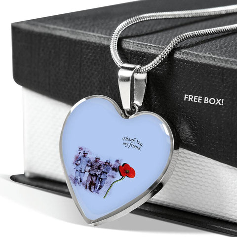 thank-you-my-friend HEART GOLD/SILVER NECKLACE