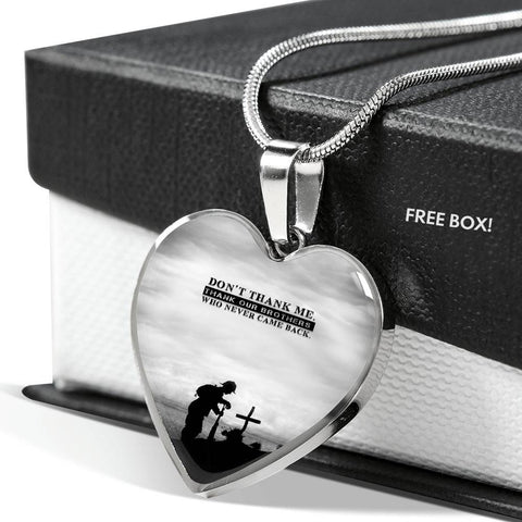 thank-our-brother HEART GOLD/SILVER NECKLACE