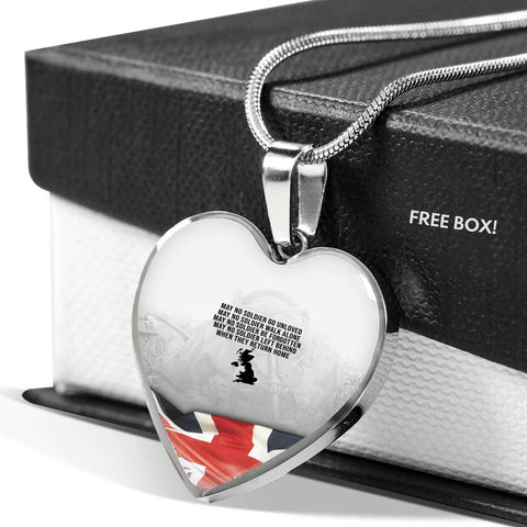 love-our-soldier HEART GOLD/SILVER NECKLACE