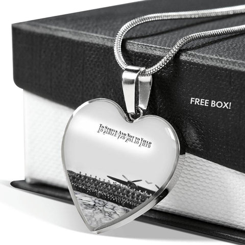 to-strive-and-not-to-yield HEART GOLD/SILVER NECKLACE