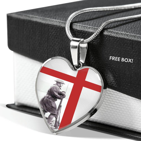 stagging-on HEART GOLD/SILVER NECKLACE