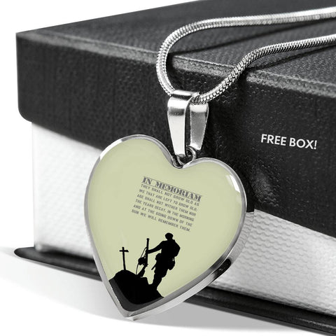 in-memoriam HEART GOLD/SILVER NECKLACE