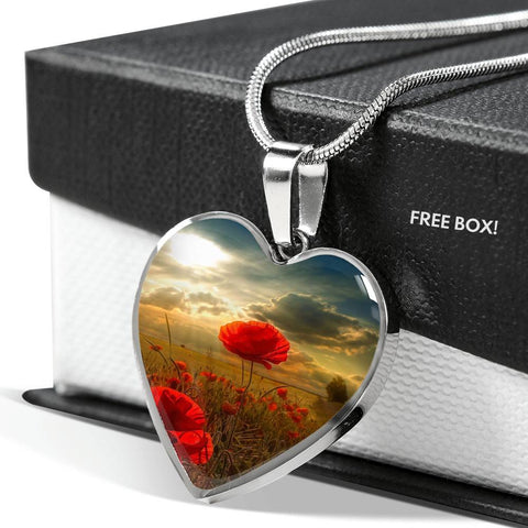 for-the-fallen HEART GOLD/SILVER NECKLACE