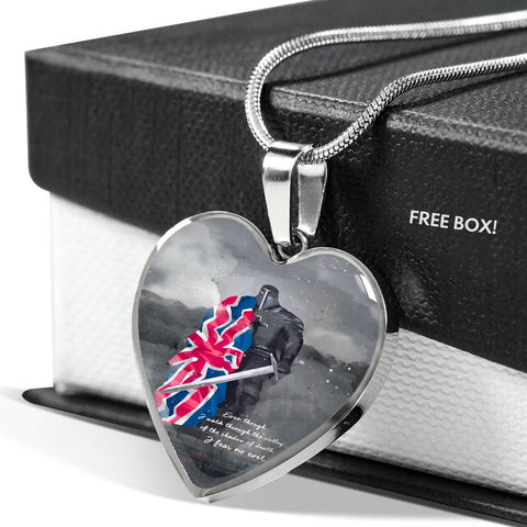 fear-no-evil HEART GOLD/SILVER NECKLACE