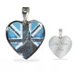 royal-airforce HEART GOLD/SILVER NECKLACE