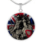 British-Spartan Luxury Circle Necklace