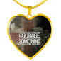 sacrifice HEART GOLD/SILVER NECKLACE