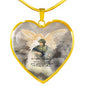 guardian-angel HEART GOLD/SILVER NECKLACE