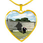 once-a-soldier HEART GOLD/SILVER NECKLACE