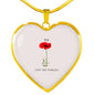 LEST WE FORGET II HEART GOLD/SILVER NECKLACE