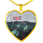 never-disrespect HEART GOLD/SILVER NECKLACE