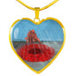 tommy's-poppies HEART GOLD/SILVER NECKLACE
