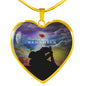 remember HEART GOLD/SILVER NECKLACE