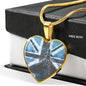 royal-airforce HEART GOLD/SILVER NECKLACE