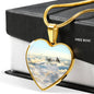supermarine-spitfire HEART GOLD/SILVER NECKLACE