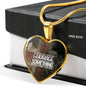 sacrifice HEART GOLD/SILVER NECKLACE