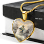 guardian-angel HEART GOLD/SILVER NECKLACE