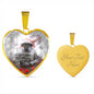 poppy-pride HEART GOLD/SILVER NECKLACE