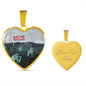 never-disrespect HEART GOLD/SILVER NECKLACE