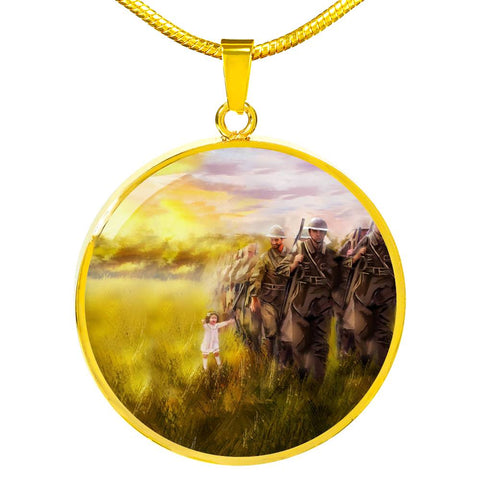 Daddy-Don't-Go Luxury Circle Necklace