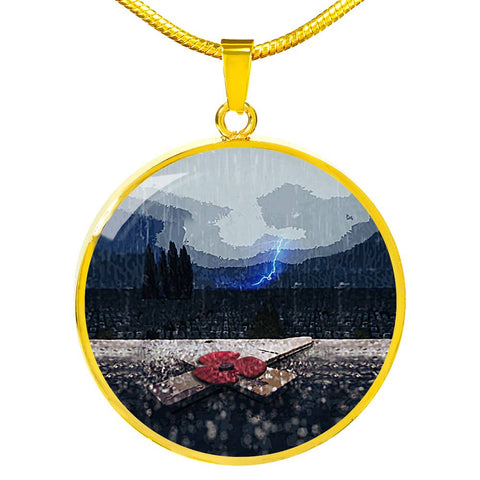 Left Luxury Circle Necklace