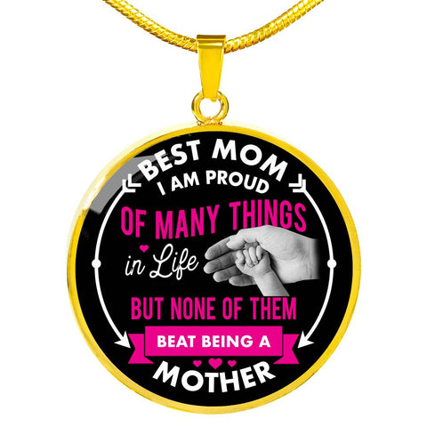 Best Mom Luxury Circle Necklace