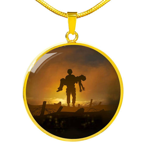 Touch-A-Fallen-Comrade Luxury Circle Necklace