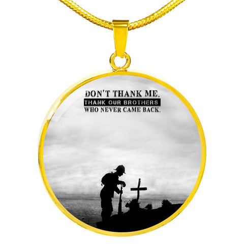 Thank-our-Brother Luxury Circle Necklace