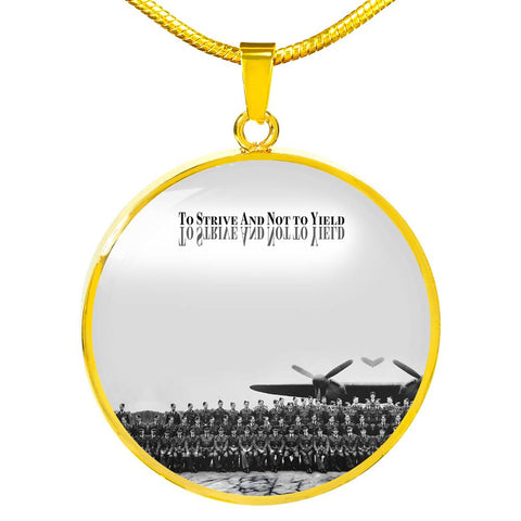 To-Strive-And-Not-To-Yield Luxury Circle Necklace