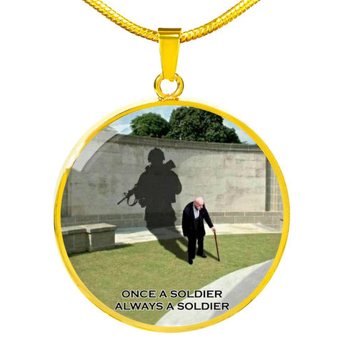 Once-A-Soldier Luxury Circle Necklace