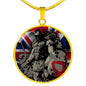 British-Spartan Luxury Circle Necklace