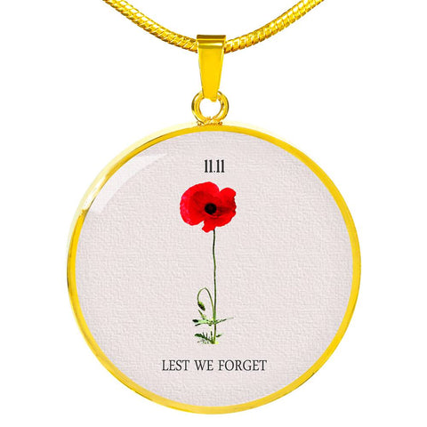 Lest-We-Forget-II  Luxury Circle Necklace