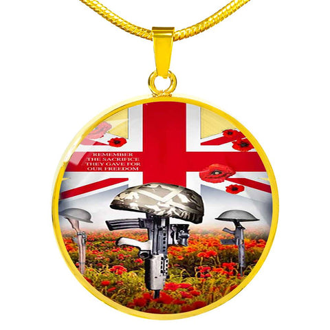 Remember Their Sacrifice Luxury Circle Necklace