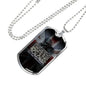 THE LAST BREATH II DOG TAG STYLE GOLD/SILVER NECKLACE