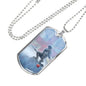 POPPY PRIDE II DOG TAG STYLE GOLD/SILVER NECKLACE