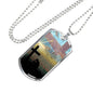 MEN DIE FOR SOMETHING DOG TAG STYLE GOLD/SILVER NECKLACE